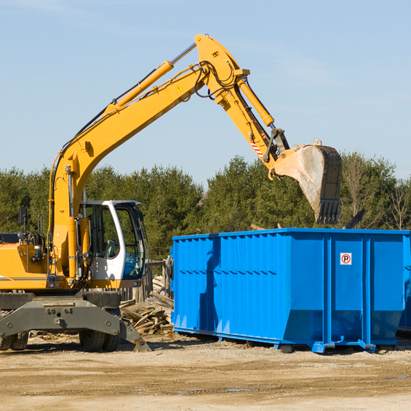 are there any restrictions on where a residential dumpster can be placed in Mcintosh County